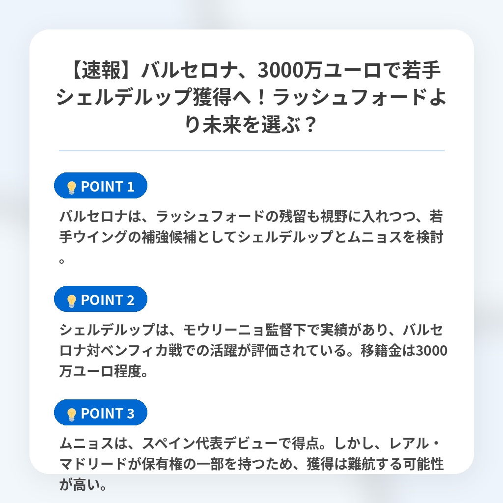【速報】バルセロナ、3000万ユーロで若手シェルデルップ獲得へ!ラッシュフォードより未来を選ぶ?の注目ポイントまとめ